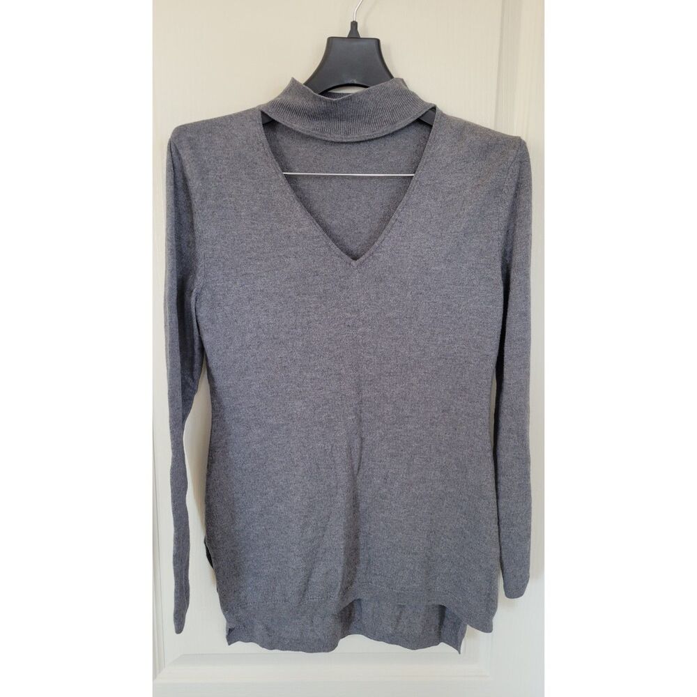 Marciano V Neck Cut Out Cashmere Sweater